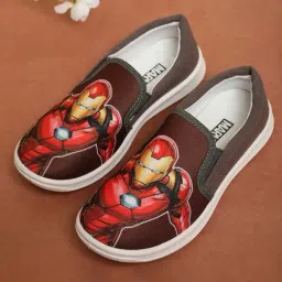Kidsville Kids Boys Iron Man Printed Mahroon / Dark Shoes-picture-16