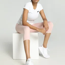 Puma Pink Textured Pattern Sports Capris image 4