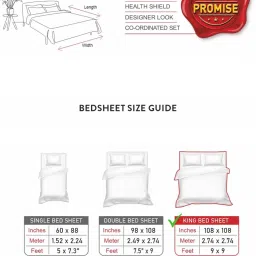 Layers Duracount Pink Cotton 225 TC King Flat Bed Sheet With 2 Pillow Covers image 4