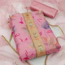 Maroosh Embellished Organza Unstitched Dress Material-picture-25