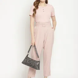 MADAME Dusty Pink Regular Fit Top image 4