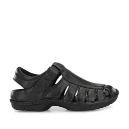 Hitz Men's Black Fisherman Sandals image 2