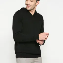 Being Human Black Regular Fit Hooded Sweatshirt image 4