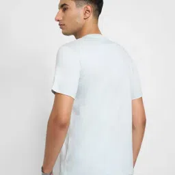 7 Alt By Pantaloons Blue Cotton Slim Fit Printed T-Shirt image 2