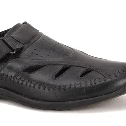 Hush Puppies by Bata Men's Black Ankle Strap Sandals image 4