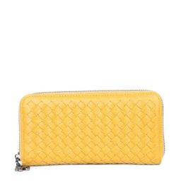 Inc.5 Yellow Synthetic Textured Zip Around Wallet-picture-40
