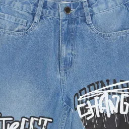 Pantaloons Junior Girls Arctic Ice Cotton Printed Jeans image 4