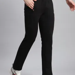 Monte Carlo Black Regular Fit Printed Trackpants image 4