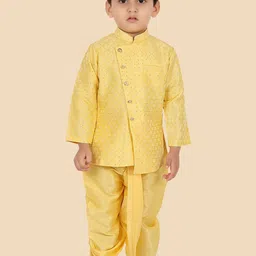 Ethniks Neu-Ron Boys Angrakha Kurta with Dhoti Pants-picture-42