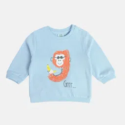 Miniklub Boys Blue Regular Fit Knitted Sweatshirt-picture-24