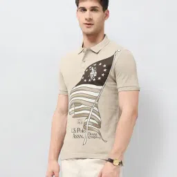 U.S. Polo Assn. Denim Co. Graphic Printed Regular Fit Polo Shirt image 3