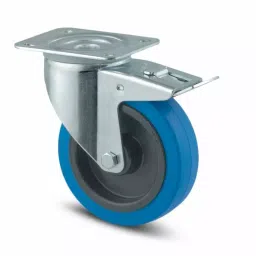 Tente Braked Swivel Castor Wheel, 160 Kg Capacity, 100 mm Wheel, 3477 UFR 100/34 P62 BLEU-image-61