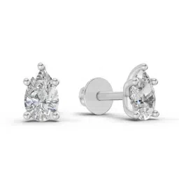 Sparkles Lab Grown Diamond 14k (585) White Gold Earrings for Women image 3