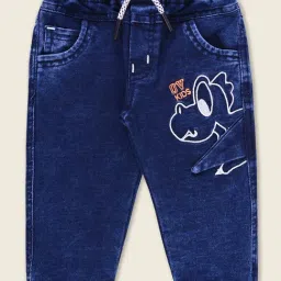 Wish Karo Kids Blue Printed Jeans-image-50