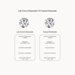 EMORI Yellow Gold Ziv Round Solitaire Lab Grown Diamond Studs for Men image 5