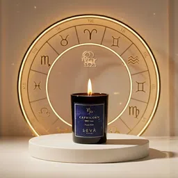 Seva Home Black & Blue Highly Scented Round Jar Candle-image-71