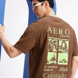 Aeropostale Relaxed Fit Graphic Printed Pure Cotton T-shirt-picture-26