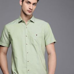 Louis Philippe Sport Self Design Slim Fit Pure Cotton Casual Shirt-picture-12