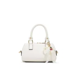 Aldo HALIEWHITE Womens White Barrel Handbag With Detachable Strap-image-52