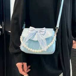 StyleCast x Revolte PU Bow Detail Structured Sling Bag image 2