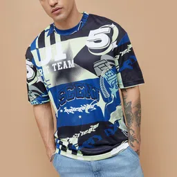 Fame Forever by Lifestyle Men Graphic Printed Round Neck Oversized T-shirt-picture-13