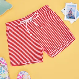 Pantaloons Junior Striped Shorts - Fiery Red-picture-26