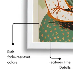 Sassyco Green & White 1 Piece Canvas Floral and Botanical Wall Paintings image 3