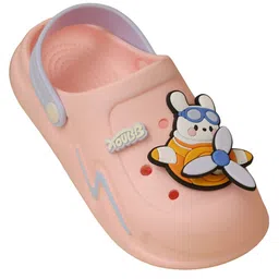 Yellow Bee Rubber   Airplane Detailed  Clogs - Pink image 3