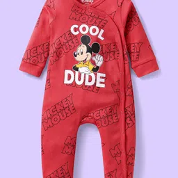 BABYHUG DISNEY BOYS PACK OF 3 FULL SLEEVES ROMPERS WITH MICKEY MOUSE GRAPHICS image 2