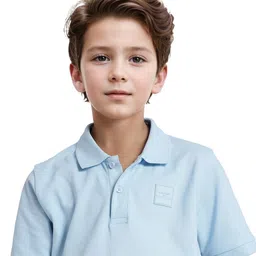 RARE ONES Boys Printed Polo Collar Pockets T-shirt image 3