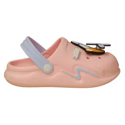 Yellow Bee Rubber   Airplane Detailed  Clogs - Pink image 4
