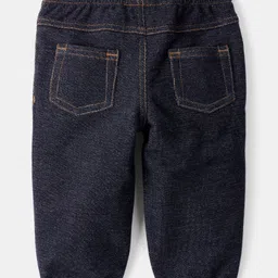 Carter's Knit Jacket & Joggers Set with Full Sleeves Onesie with Stripes - Cream & Dark Red image 4