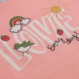 Tango Interlock Full Sleeves T-Shirt with Text Print - Pink image 3