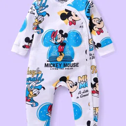 BABYHUG DISNEY BOYS PACK OF 3 FULL SLEEVES ROMPERS WITH MICKEY MOUSE GRAPHICS image 4
