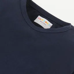 BLUSHES Christmas Theme 100% Cotton Full Sleeves Jingle All The Way Text Printed Romper - Navy Blue image 5