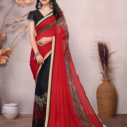 Moda Rapido Floral Printed Half and Half Saree-picture-11