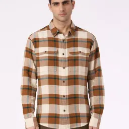 Pepe Jeans Brown Cotton Regular Fit Checks Polo T-Shirt-picture-22