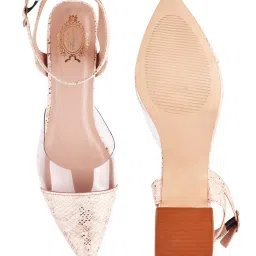 Shoetopia Kids Peach Ankle Strap Sandals image 4