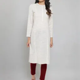 Aurelia Grey Plain Winter Kurta-image-28