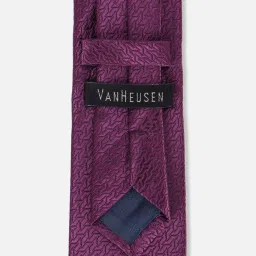 Van Heusen Purple Embroidered Tie image 4