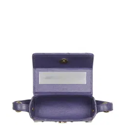 Hidesign Atelier Bartoli 01 Indigo Leather Textured Lipstick Purse image 4