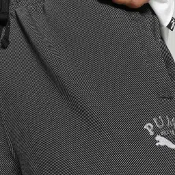 Puma Classics Black Relaxed Fit Cotton 7" Shorts image 4