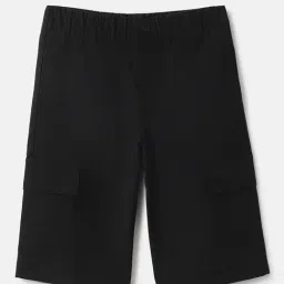 United Colors of Benetton Girls Black Polyester Solid Shorts-picture-22