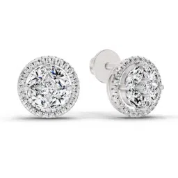 Sparkles Lab Grown Diamond 14k (585) White Gold Earrings for Women image 3