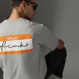 FCUK Printed Drop-Shoulder Sleeves Pure Cotton Relaxed Fit T-shirt-picture-8