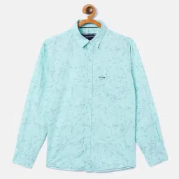 Crimsoune Club Kids Sky Blue Cotton Printed Shirt-picture-22