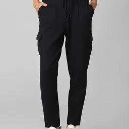 Only Black High Rise Track Pants-image-21