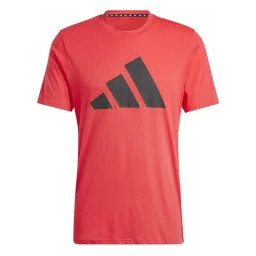 Adidas Red Regular Fit Logo Printed Sports T-Shirt image 4