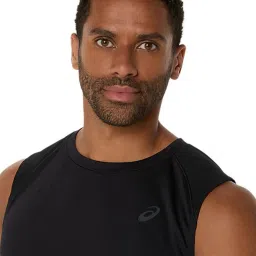 Asics Men's Performance Black Actibreeze Jacquard Sl T-Shirt image 4