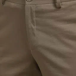 Louis Philippe Brown Slim Fit Trousers image 4